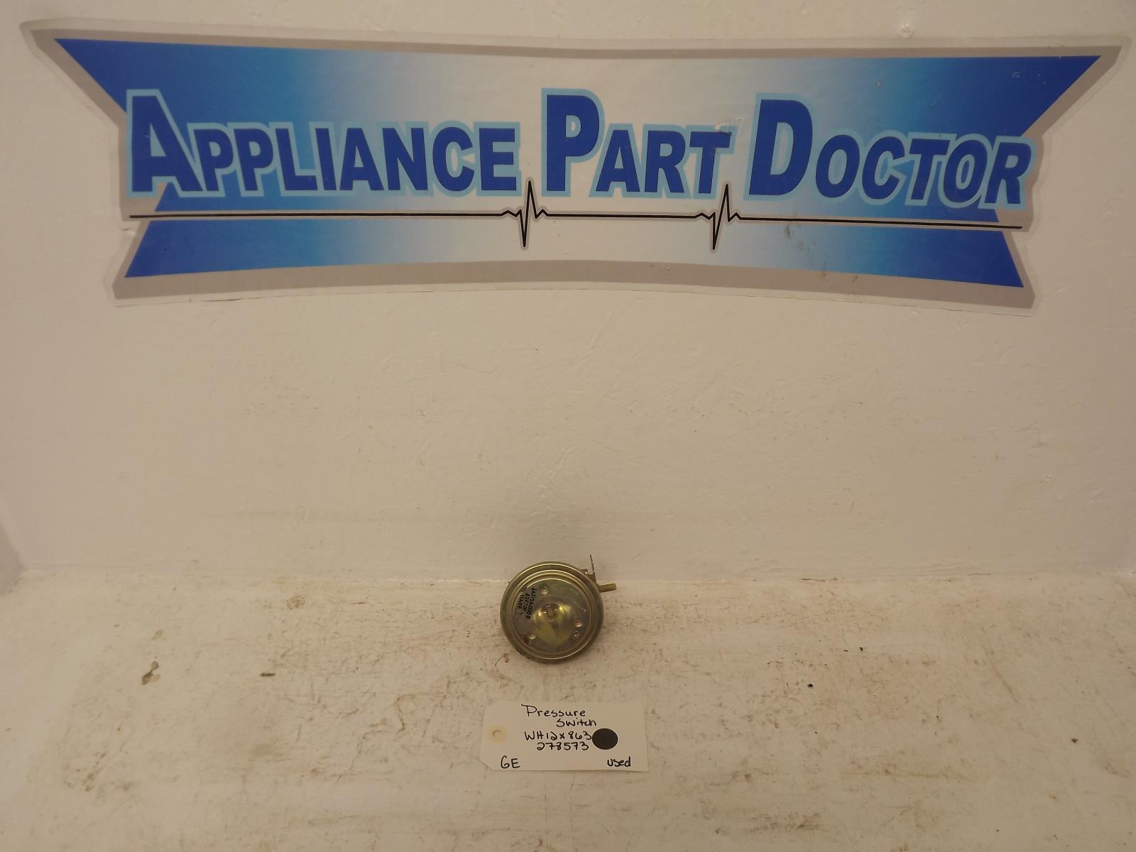 GE Washer WH12X863 278573 Pressure Switch Used GE Washer WH12X863 278573 Pressure Switch Used